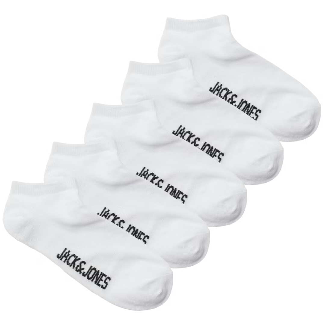 J&J Bele Čarape JACDONGO SOCKS 5 Kom